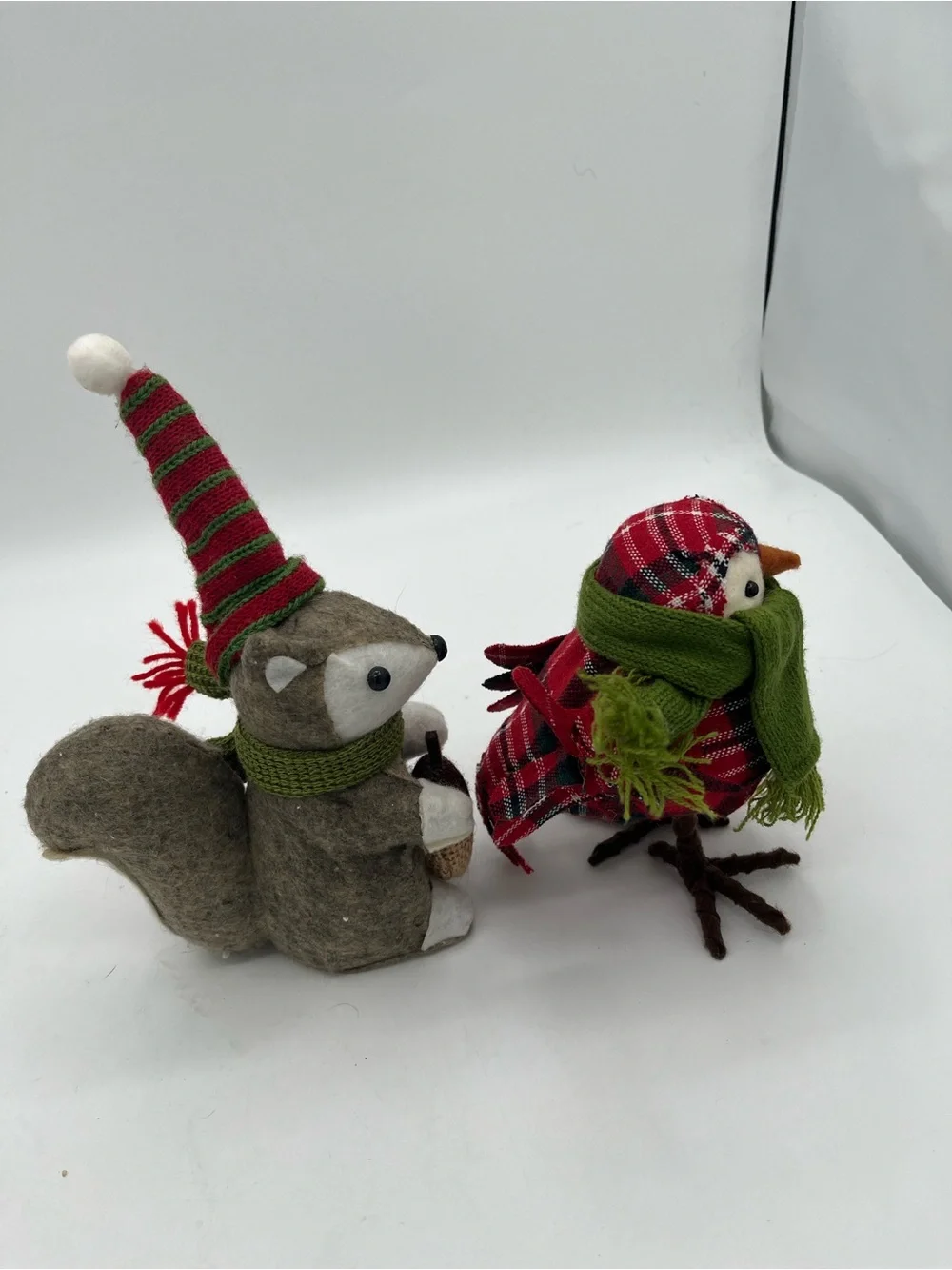 Wondershop winter Christmas squirrel &2013 feathery friend owl decorative set